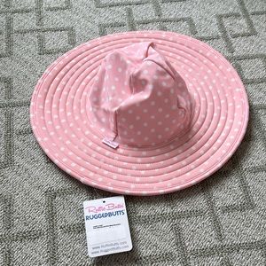 NWT RuffleButts Pink Sunhat 12m-2T